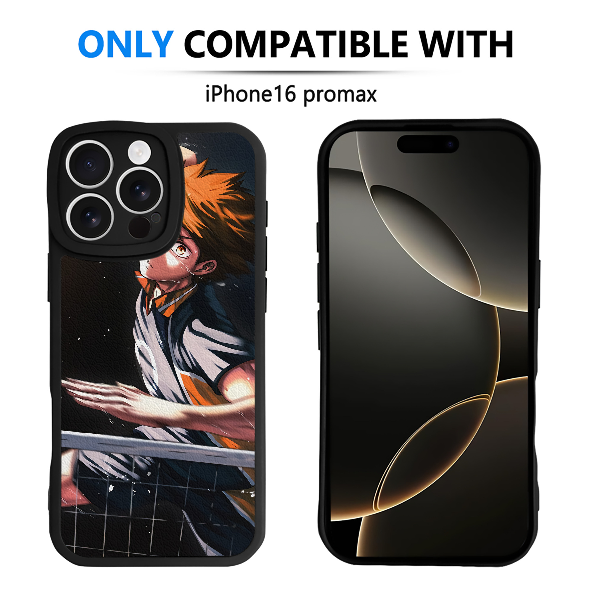 （画像用） ハイキュー!! Haikyu!! 【iPhone 16シリーズ対応】シリコンスマホケース（レザー調） 材質：シリコン